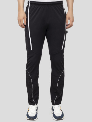 Zeffit Solid Men Black Track Pants