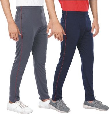 ALFA Solid Men Blue, Grey Track Pants