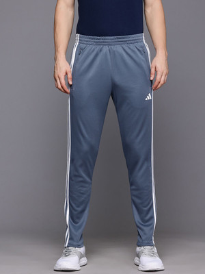 ADIDAS Striped Men Blue Track Pants