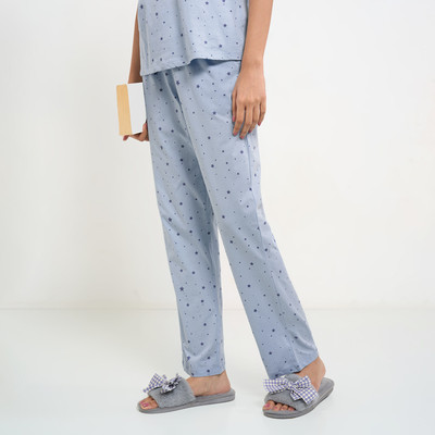 Dreamz by Pantaloons Printed Women Blue Track Pants