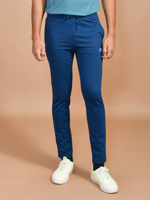 SKYKNIT Solid Men Blue Track Pants