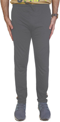 AWACK Solid Men Grey Track Pants