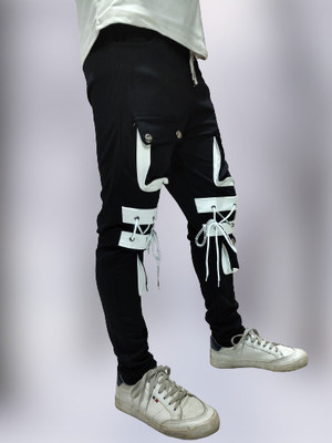 markview Solid Men Black Track Pants
