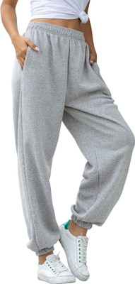 WARCOURT Solid Women Grey Track Pants