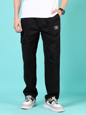 V-MART Solid Men Black Track Pants