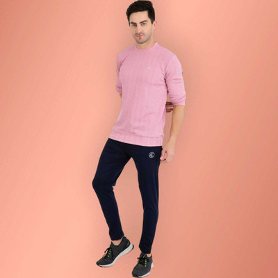 LDHSATI Solid Men Blue Track Pants