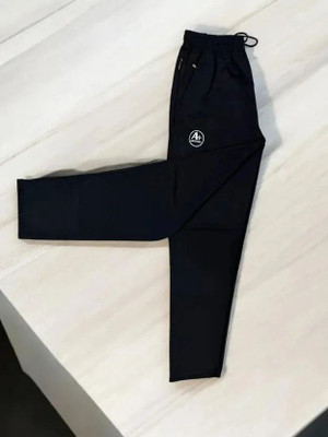 FREAKK FITS Solid Men Black Track Pants