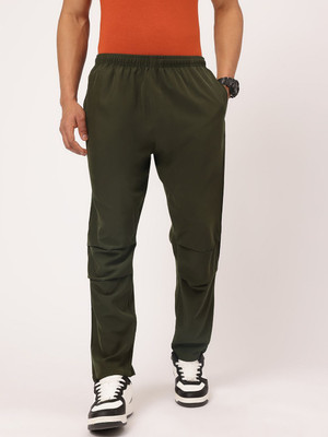 Kook N Keech Solid Men Green Track Pants