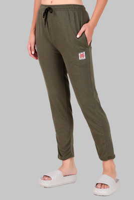 JECKWARD Solid Women Green Track Pants