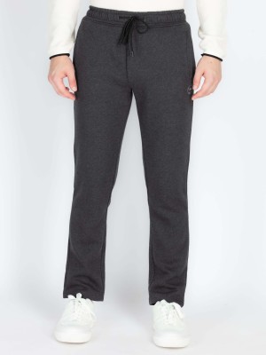 Status Quo Solid Men Black Track Pants