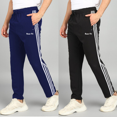 ROAR FIT Striped Men Multicolor Track Pants