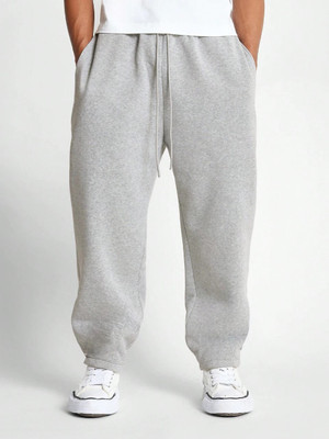 Dockstreet Solid Men Grey Track Pants