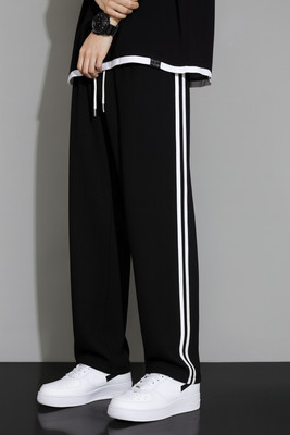 Dockstreet Solid Men White Track Pants