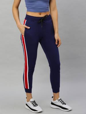 HRX by Hrithik Roshan Solid Women Blue Track Pants