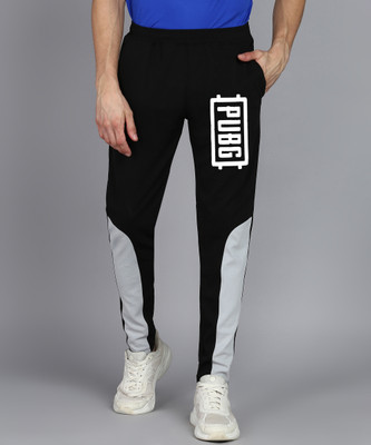 mfb Printed Men Black Track Pants