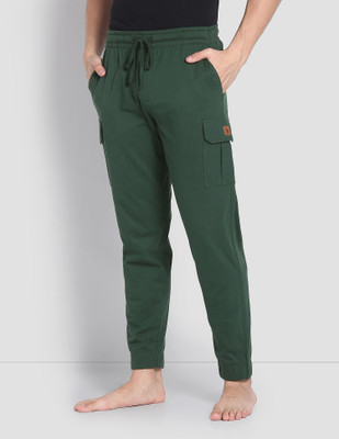 U.S. POLO ASSN. Solid Men Green Track Pants