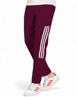 ZAINFIT Solid Men Maroon Track Pants