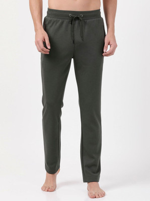 JOCKEY Solid Men Dark Green Track Pants