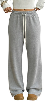 Dockstreet Solid Women Grey Track Pants