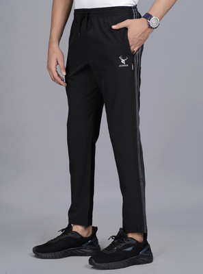 jorkk Solid Men Black Track Pants