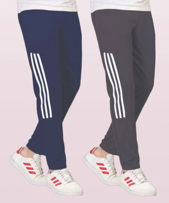 CLOTVIN TREND Striped Men Grey Track Pants