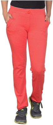 SWEEKASH Solid Women Orange Track Pants