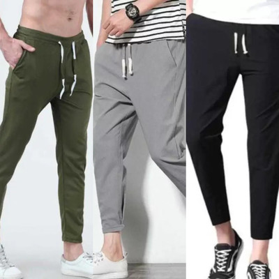 TIARA WORLD Solid Men Multicolor Track Pants