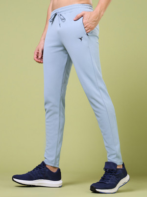 TECHNOSPORT Solid Men Blue Track Pants