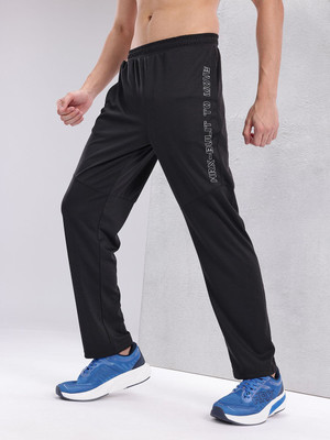 HRX by Hrithik Roshan Printed Men Black Track Pants