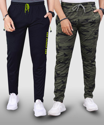 VeBNoR Printed Men Black, Green Track Pants