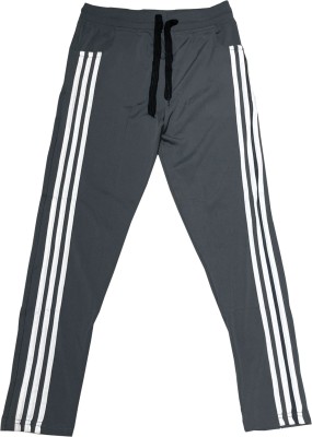 Life and style Striped Men Grey Track Pants