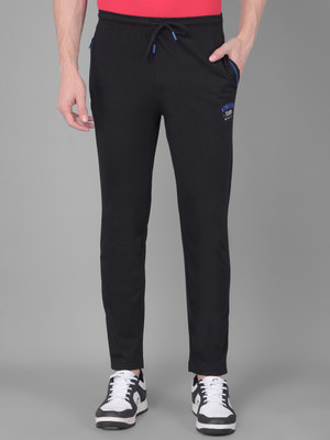 Force NXT Solid Men Black Track Pants