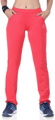 Laasa Sports Solid Women Red Track Pants