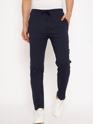 DUKE Solid Men Blue Track Pants