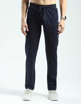 Rock.it Solid Men Blue Track Pants