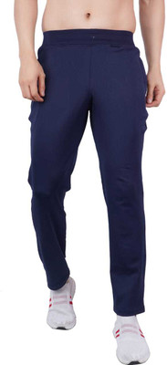 Baeship Solid Men Blue Track Pants