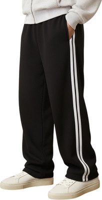 Dockstreet Solid Men White Track Pants