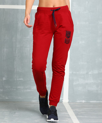 METRONAUT Printed Women Red Track Pants