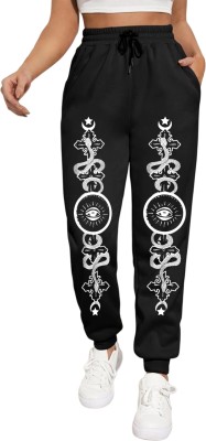 TABADTOD ENTERPRISES Printed Women Black Track Pants