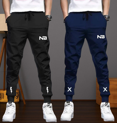 Conway Printed Men Black, Blue Track Pants
