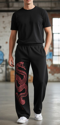 xpecto style Printed Men Black Track Pants