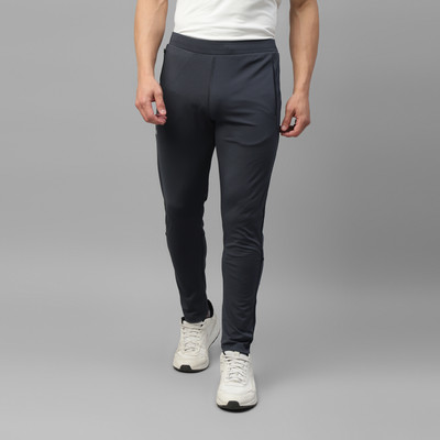 DIDA Solid Men Grey Track Pants