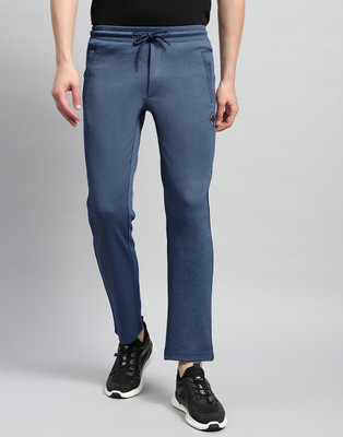 MONTE CARLO Solid Men Dark Blue Track Pants