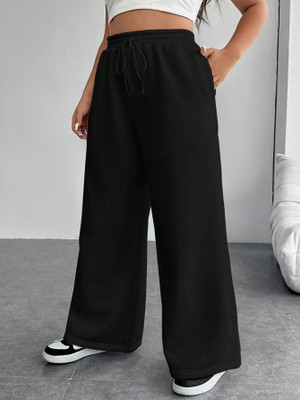 PROGENY Solid Women Black Track Pants