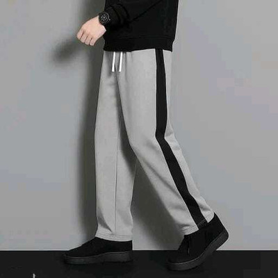 Divkush Colorblock Men Grey Track Pants