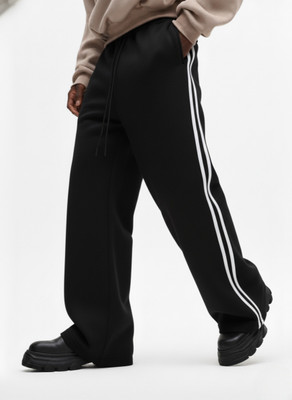 Dockstreet Solid Men White Track Pants
