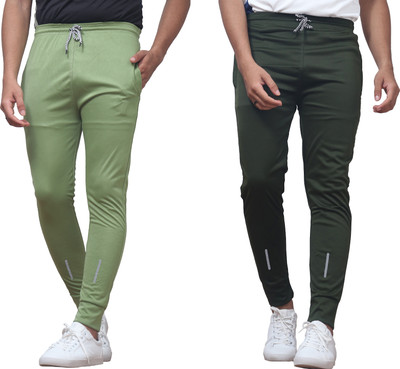CLOTVIN TREND Solid Men Green Track Pants