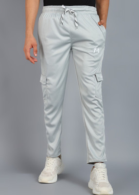 mank D Solid Men Grey Track Pants
