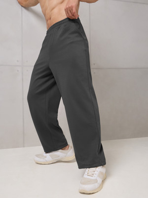 TECHNOSPORT Solid Men Grey Track Pants