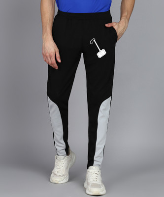 mfb Colorblock Men Black Track Pants